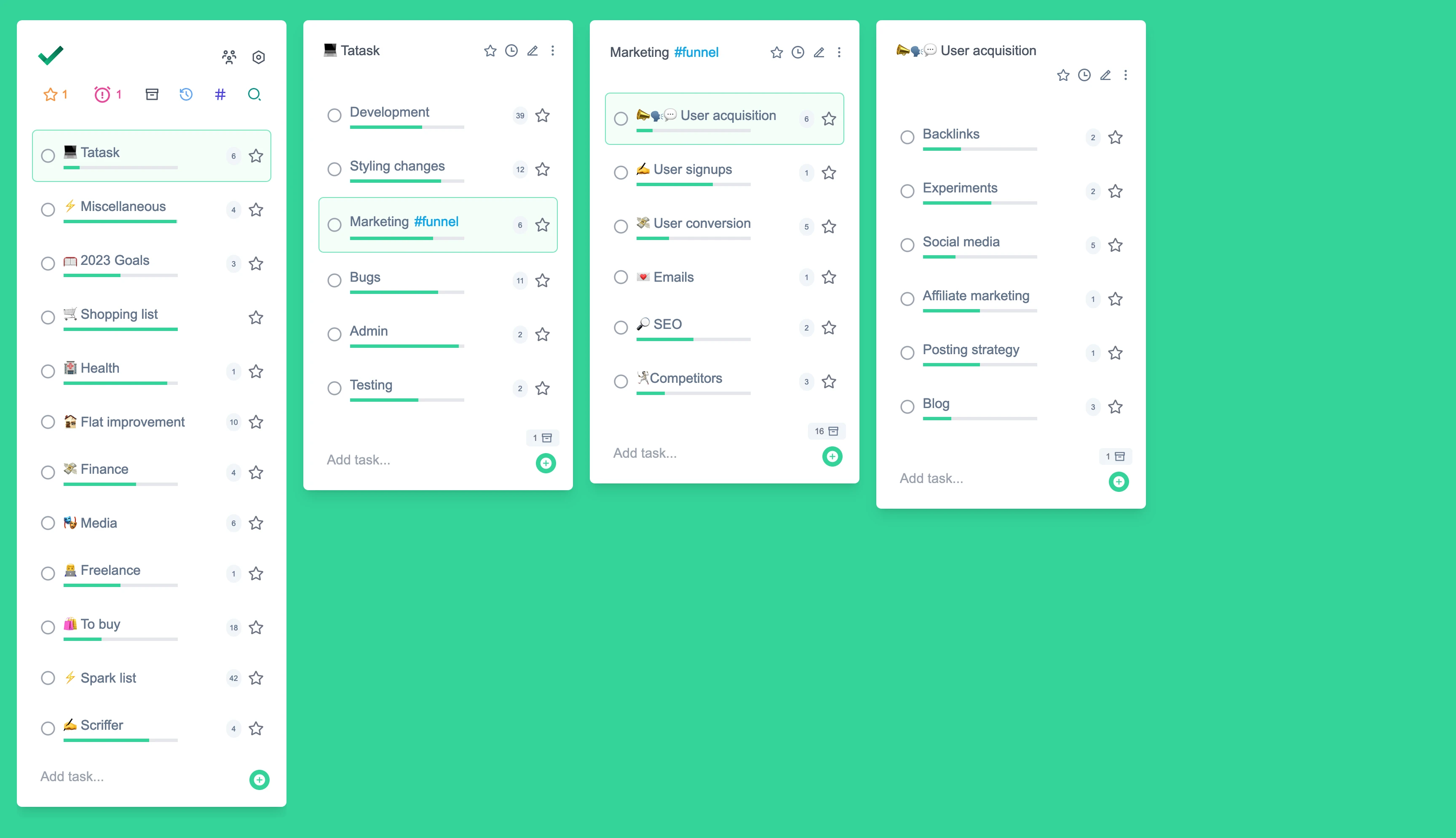 tatask app screenshot